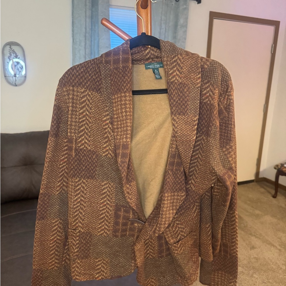 Ralph Lauren Brown Textured Jacket